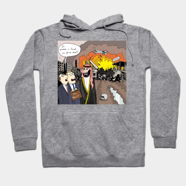 Saudi in Yemen Hoodie by Felipe.Makes.Cartoons